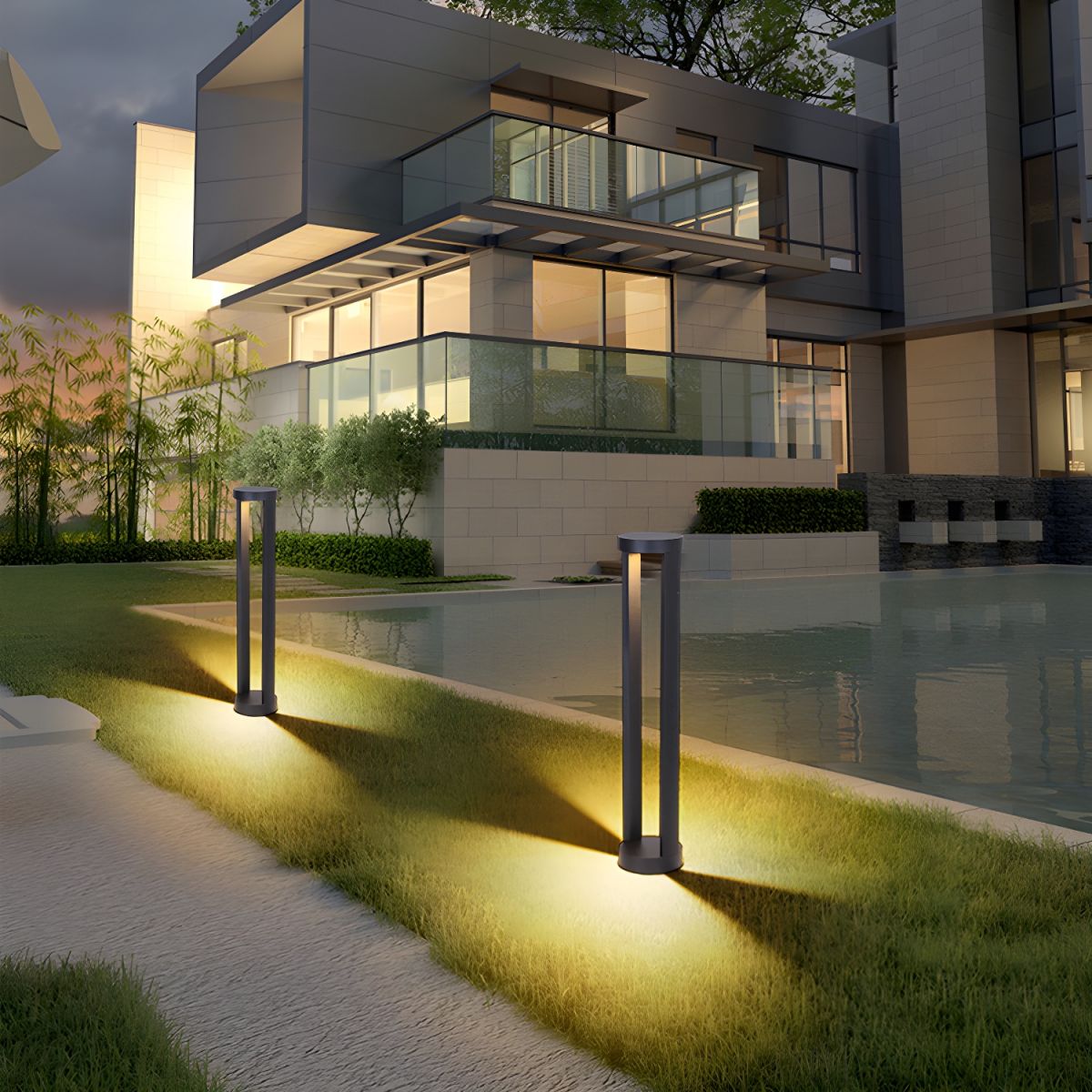 Outdoor Light LED Lawn Lamp Modern Landscape | Alrimo