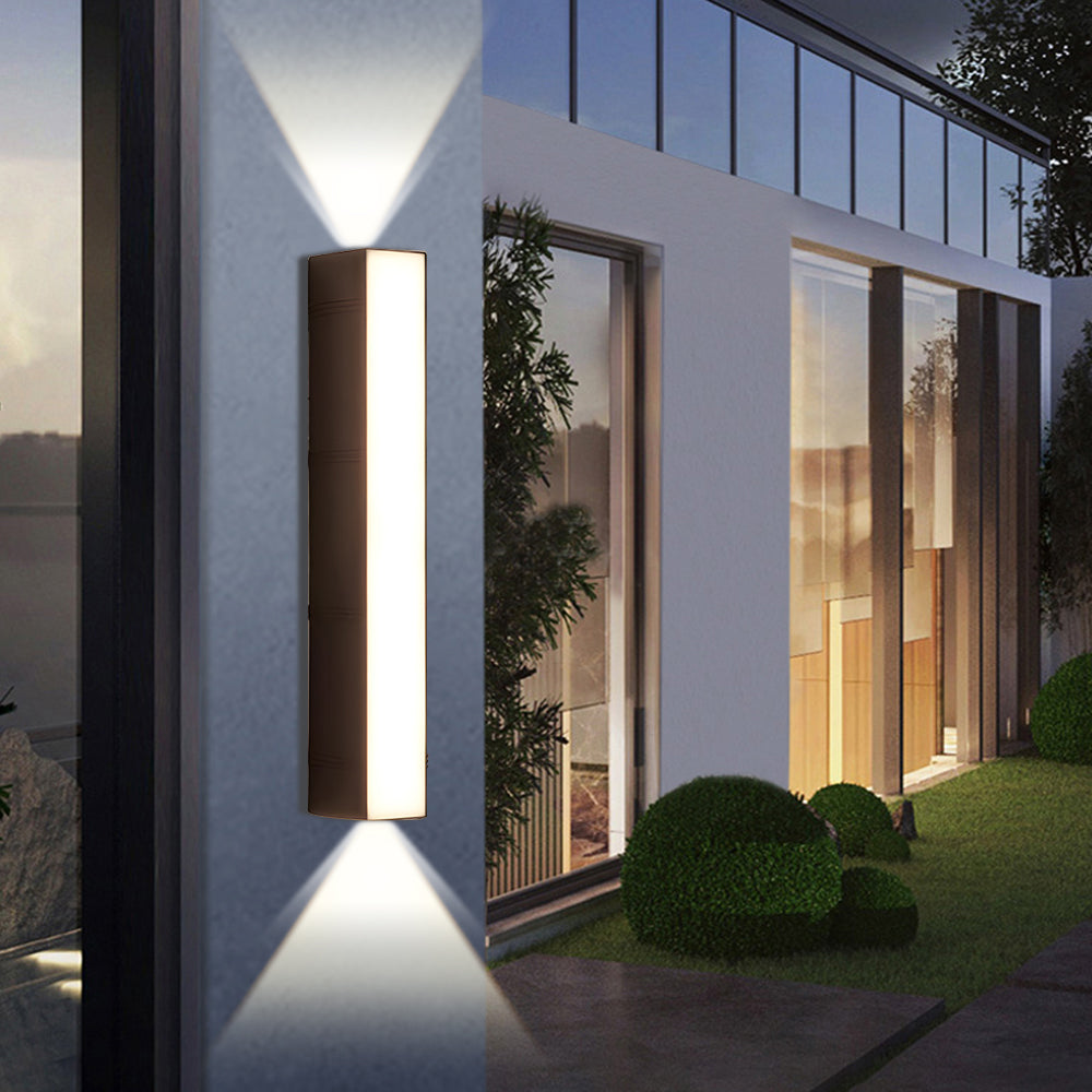 Outdoor Light LED Outdoor Wall Light Tube Minimalist | Brilora