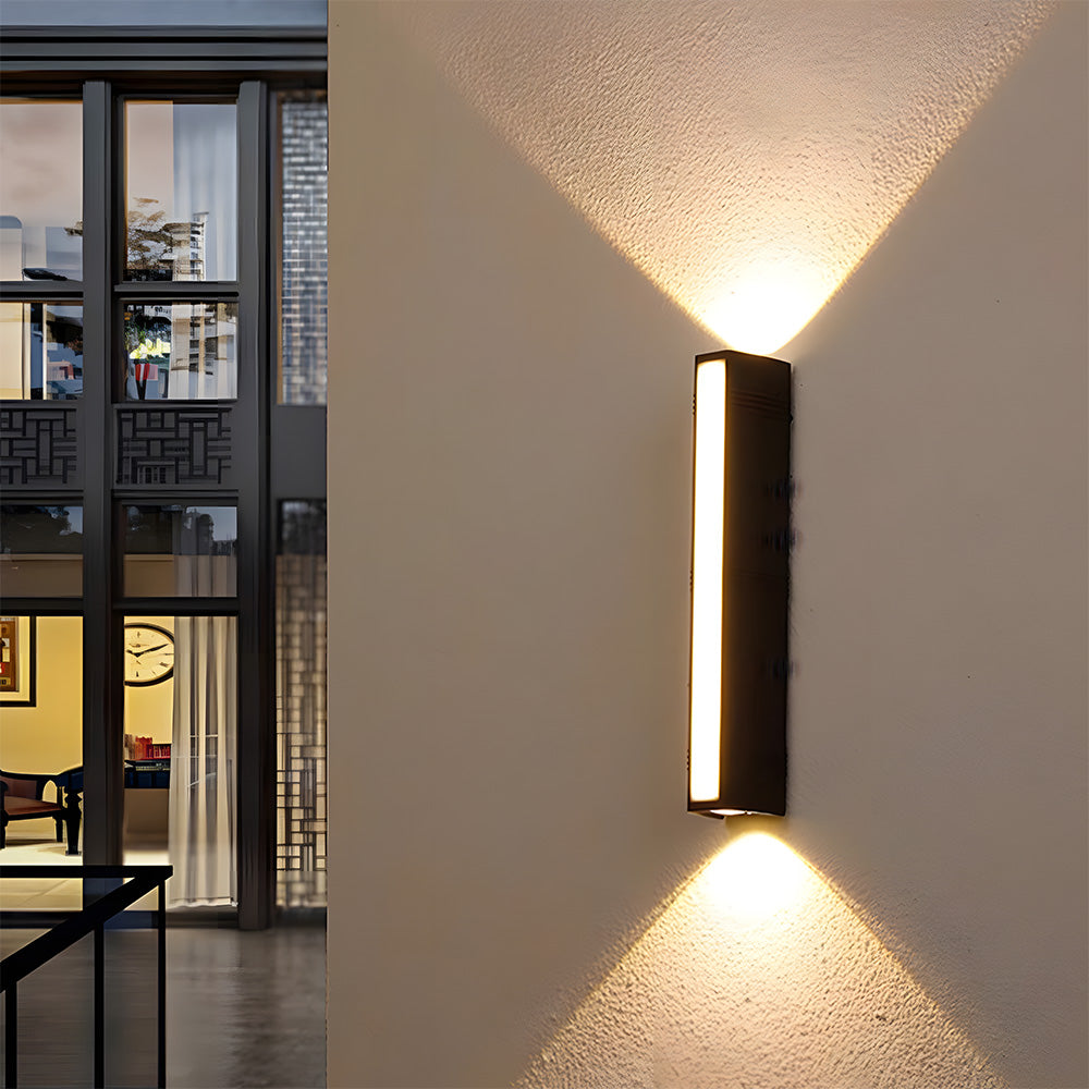 Outdoor Light LED Outdoor Wall Light Tube Minimalist | Brilora