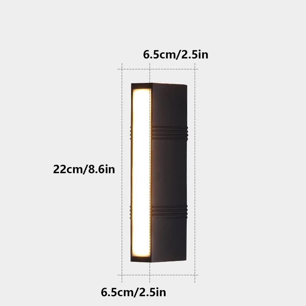 Outdoor Light LED Outdoor Wall Light Tube Minimalist | Brilora