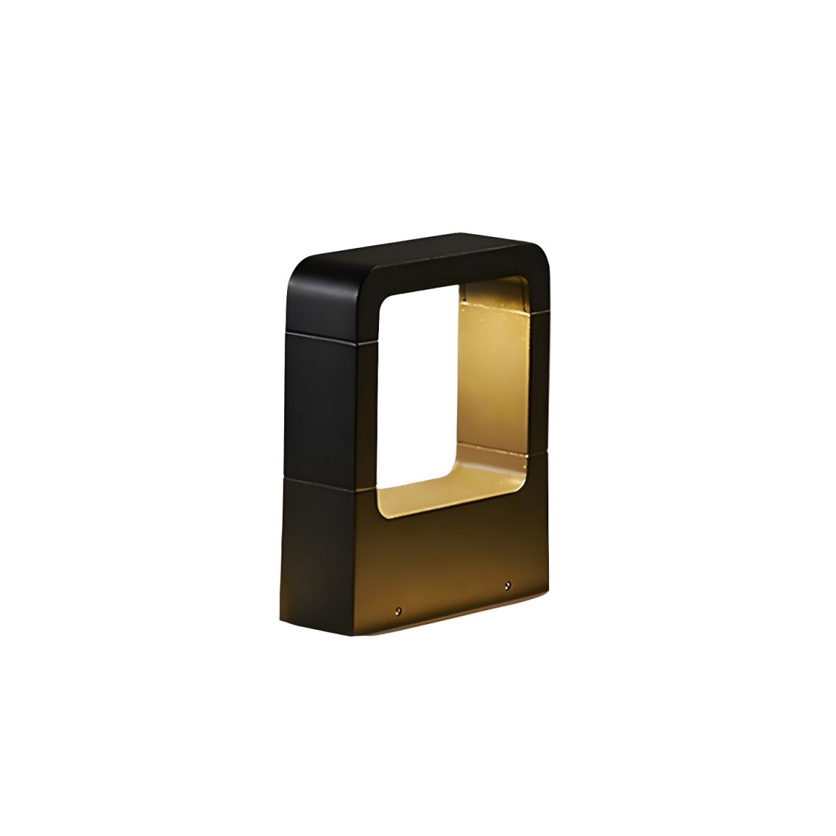 Outdoor Light Metal Pillar with Glass Shade | Clyvon