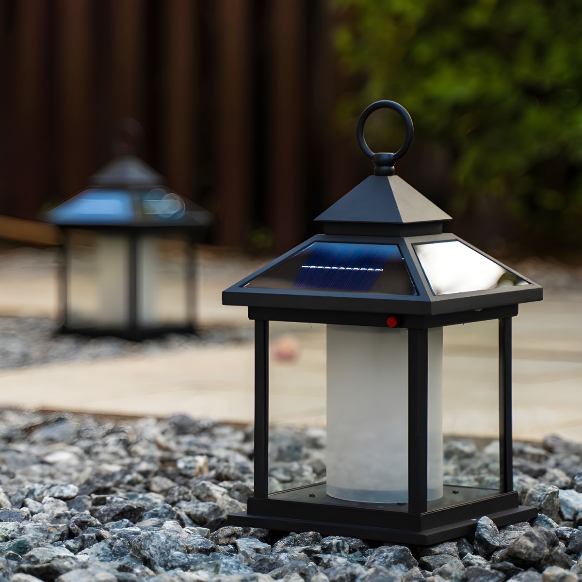 Outdoor Light Metal Solar Rectangle Modern Style | Krylen