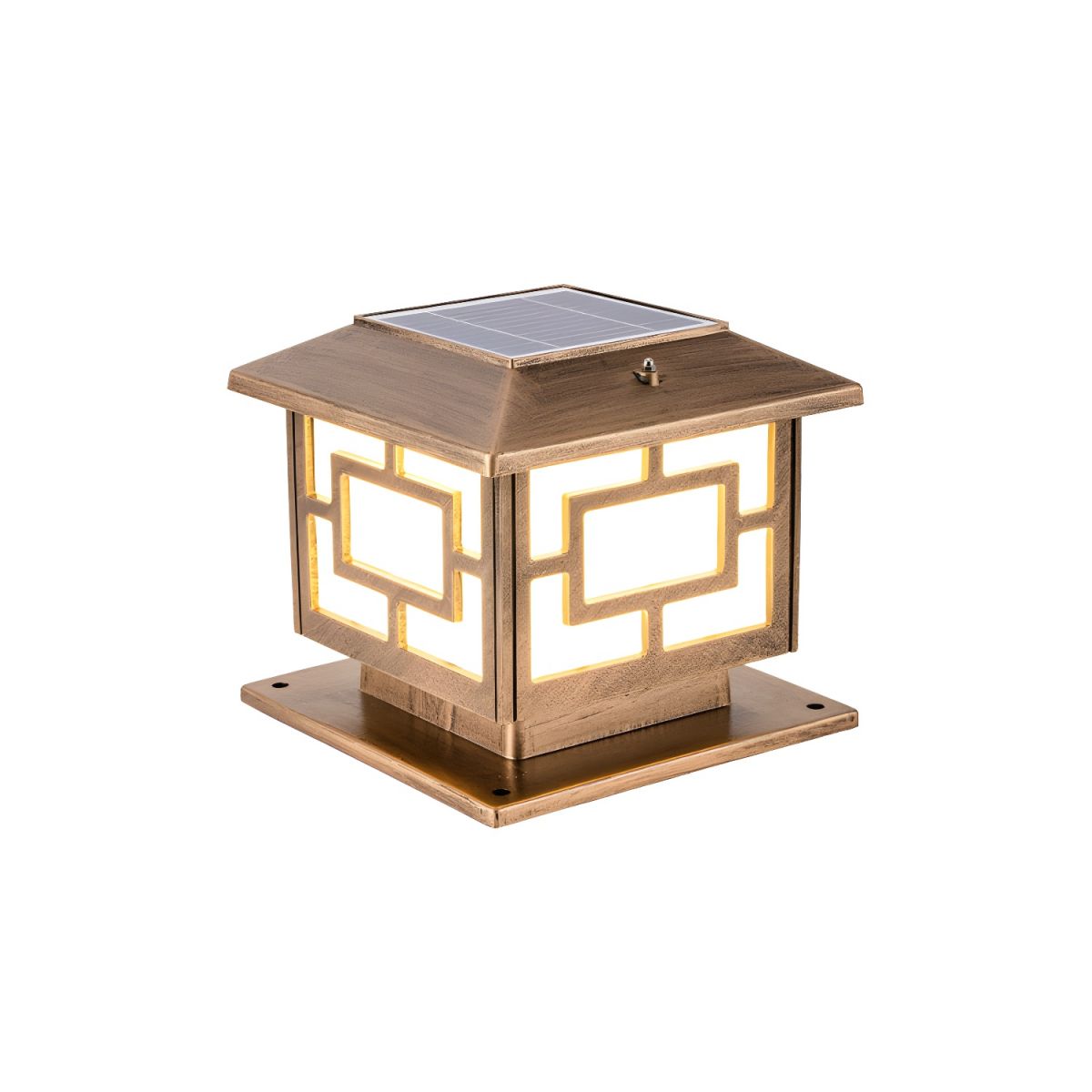 Outdoor Light Pier Mount Lamp Acrylic Single-Bulb | Clario