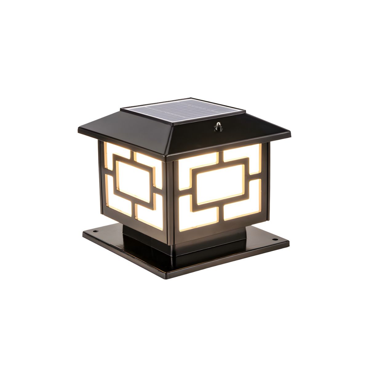 Outdoor Light Pier Mount Lamp Acrylic Single-Bulb | Clario