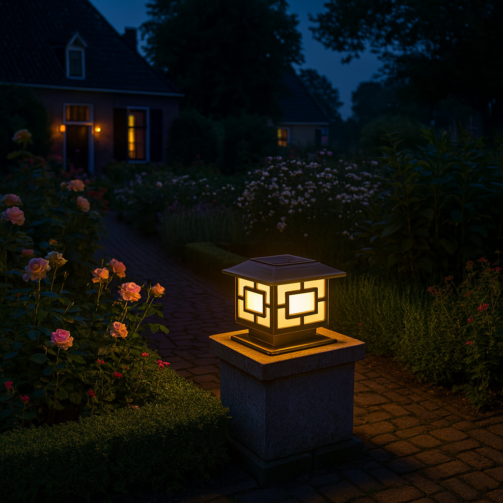 Outdoor Light Pier Mount Lamp Acrylic Single-Bulb | Clario