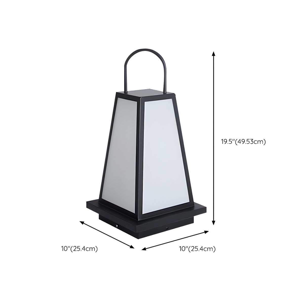 Outdoor Light Pillar Lamp Metal Solar Waterproof | Zarvio