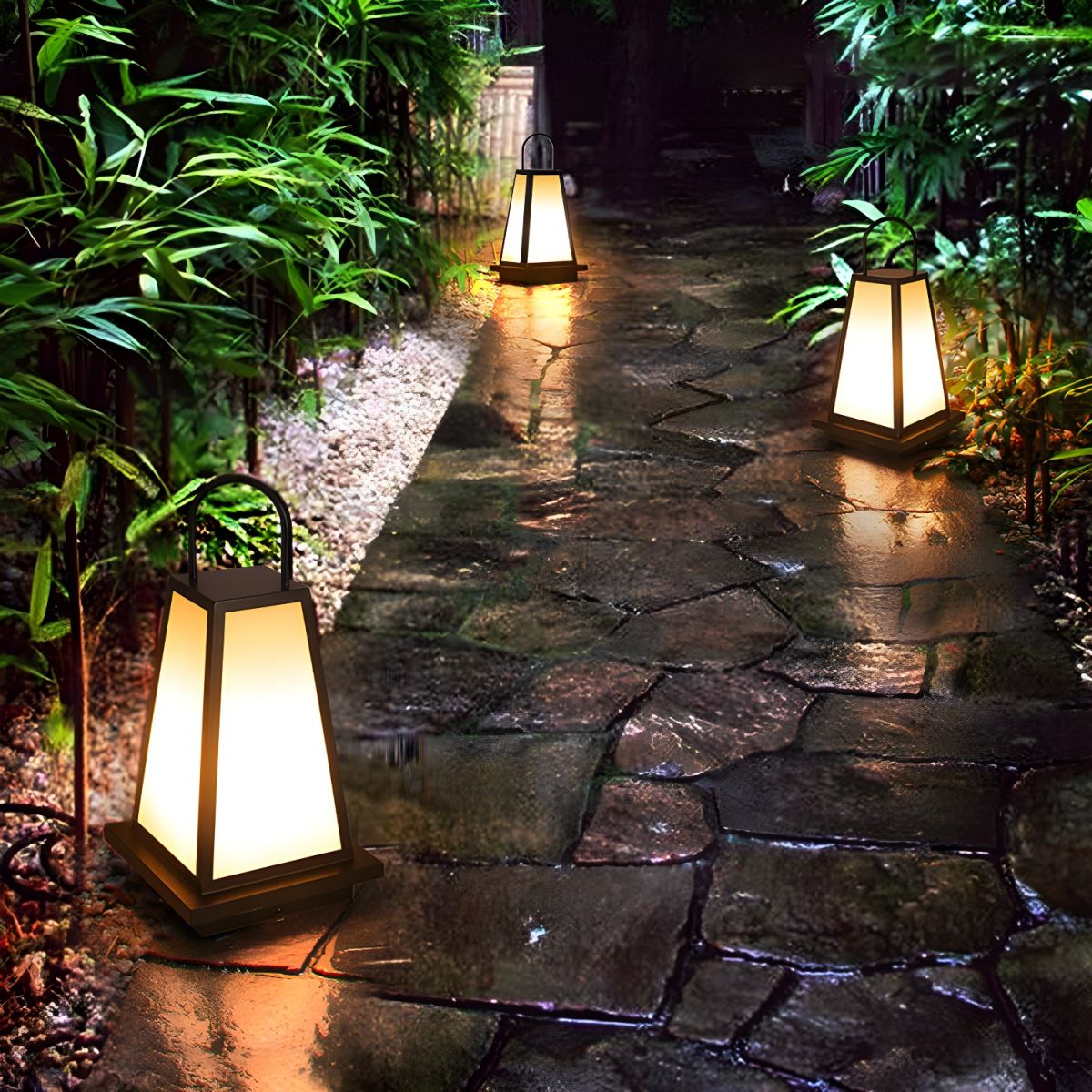 Outdoor Light Pillar Lamp Metal Solar Waterproof | Zarvio