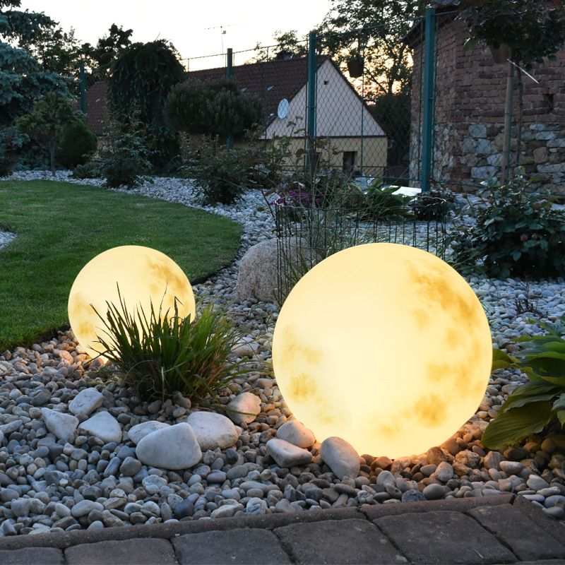 Outdoor Light Resin Round Solar Multi Colour | Zolvar