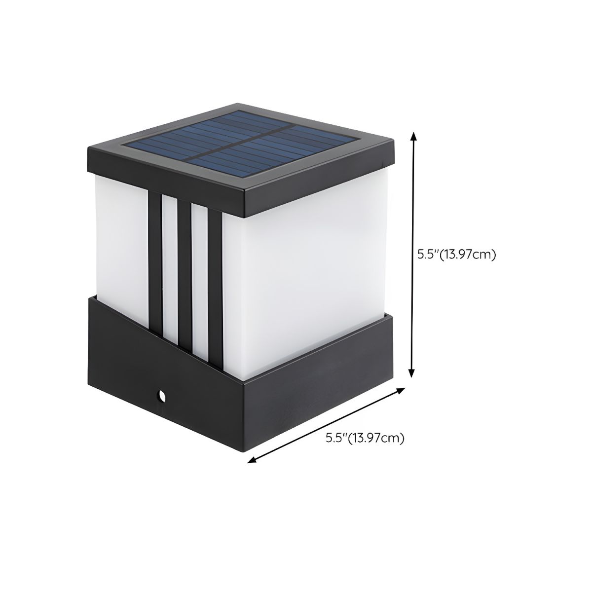Outdoor Light Solar Cube in Modern Style | Xavira