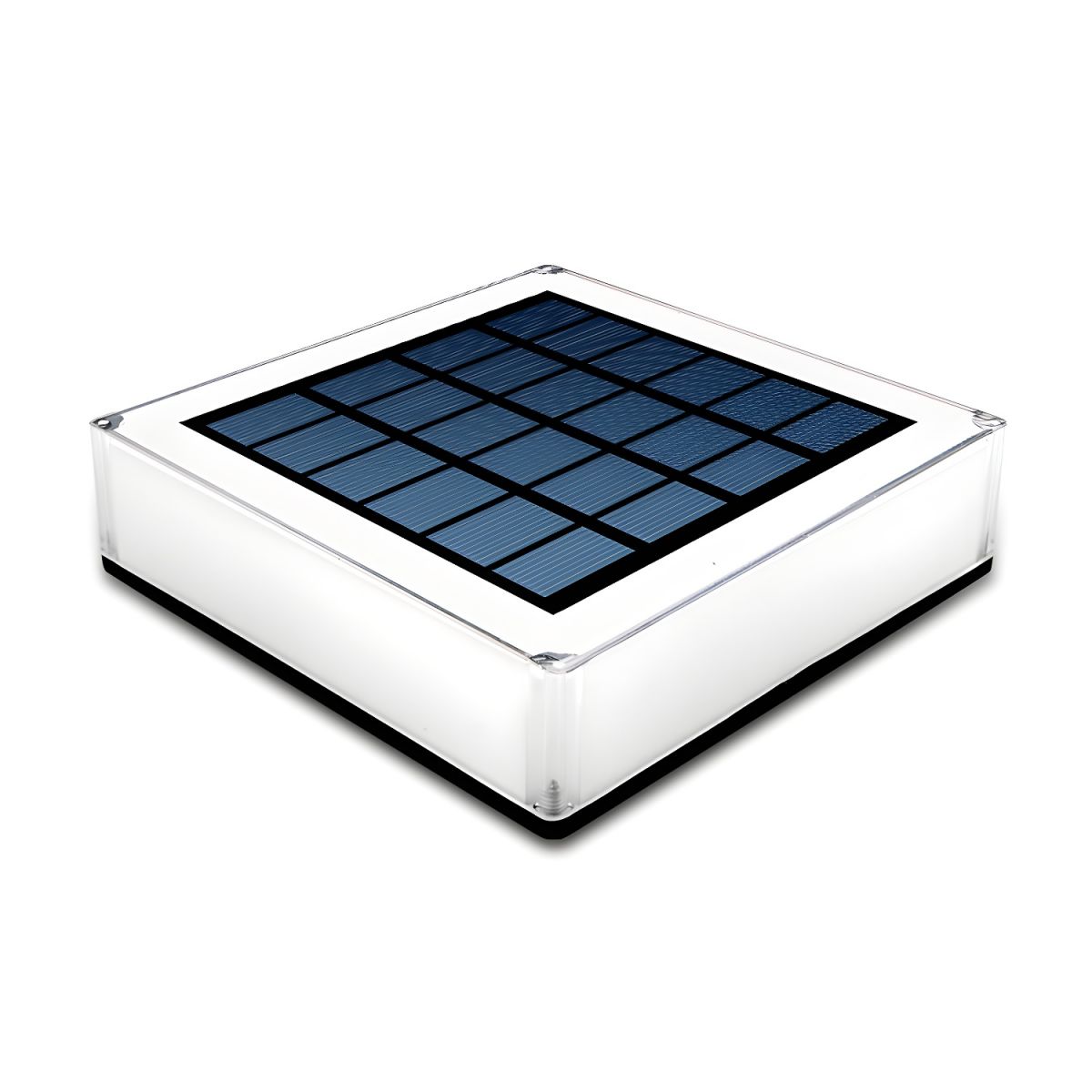 Outdoor Light Solar LED Square Garden Pillar | Mireva