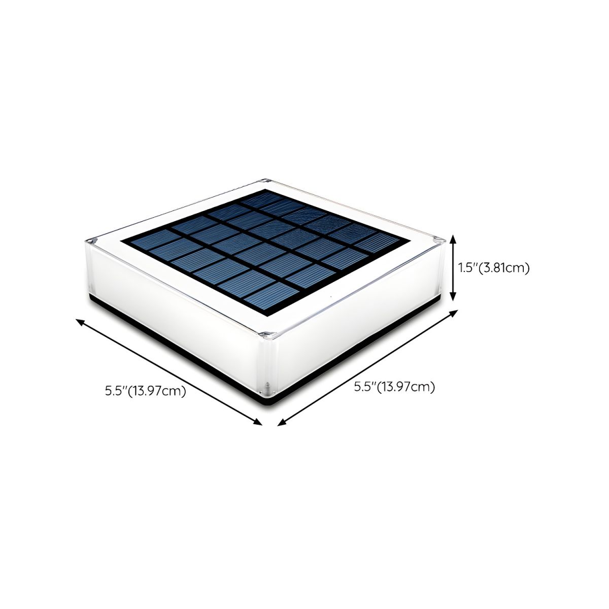 Outdoor Light Solar LED Square Garden Pillar | Mireva