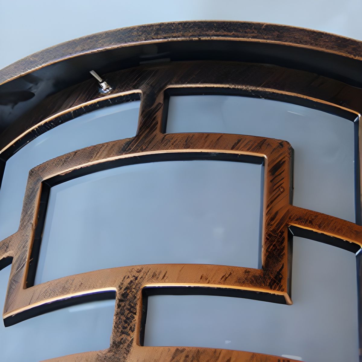 Outdoor Light Solar Metal Round Modern Style | Levoro