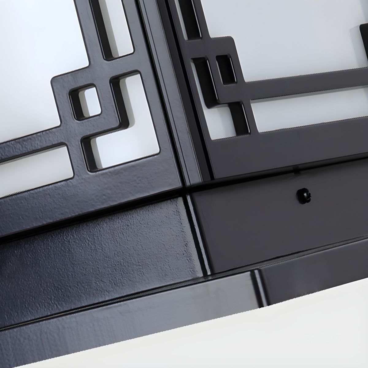 Outdoor Light Solar Metal Square Modern Style | Trevon