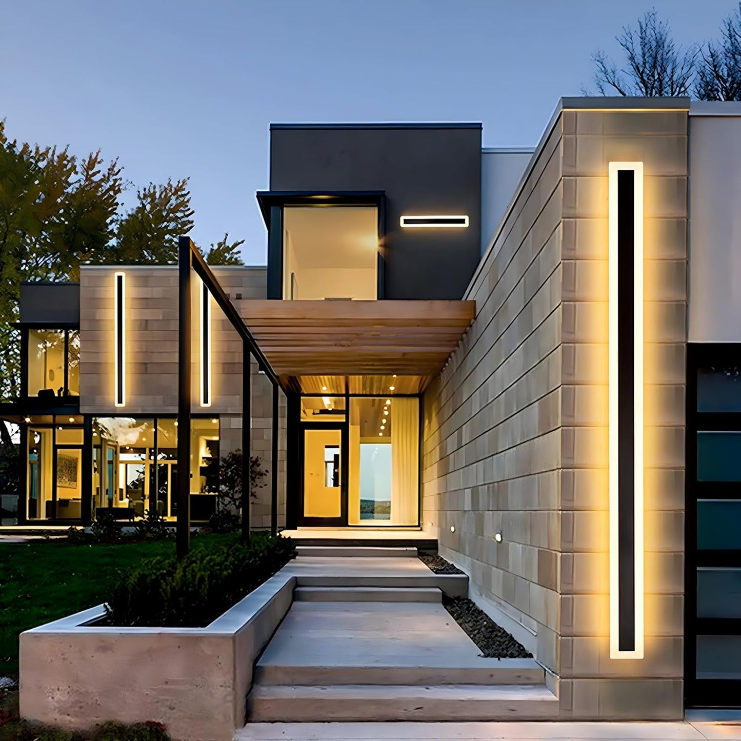 Outdoor Light Waterproof Up Down Wall Light Black Finish | Narvis