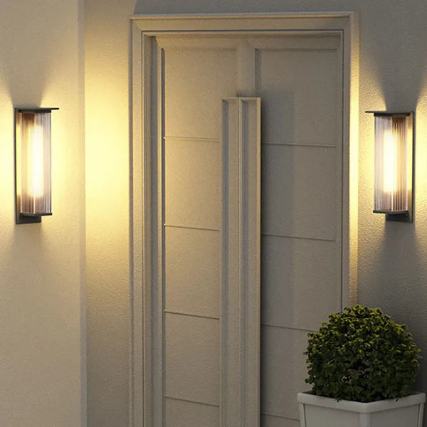 Outdoor Wall Light Rectangular Metal Modern Design | Natave
