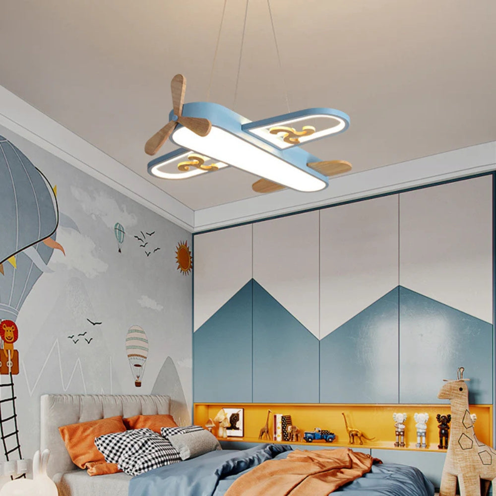 Pendant Light Acrylic Plane Design Kids Bedroom | Aerolux