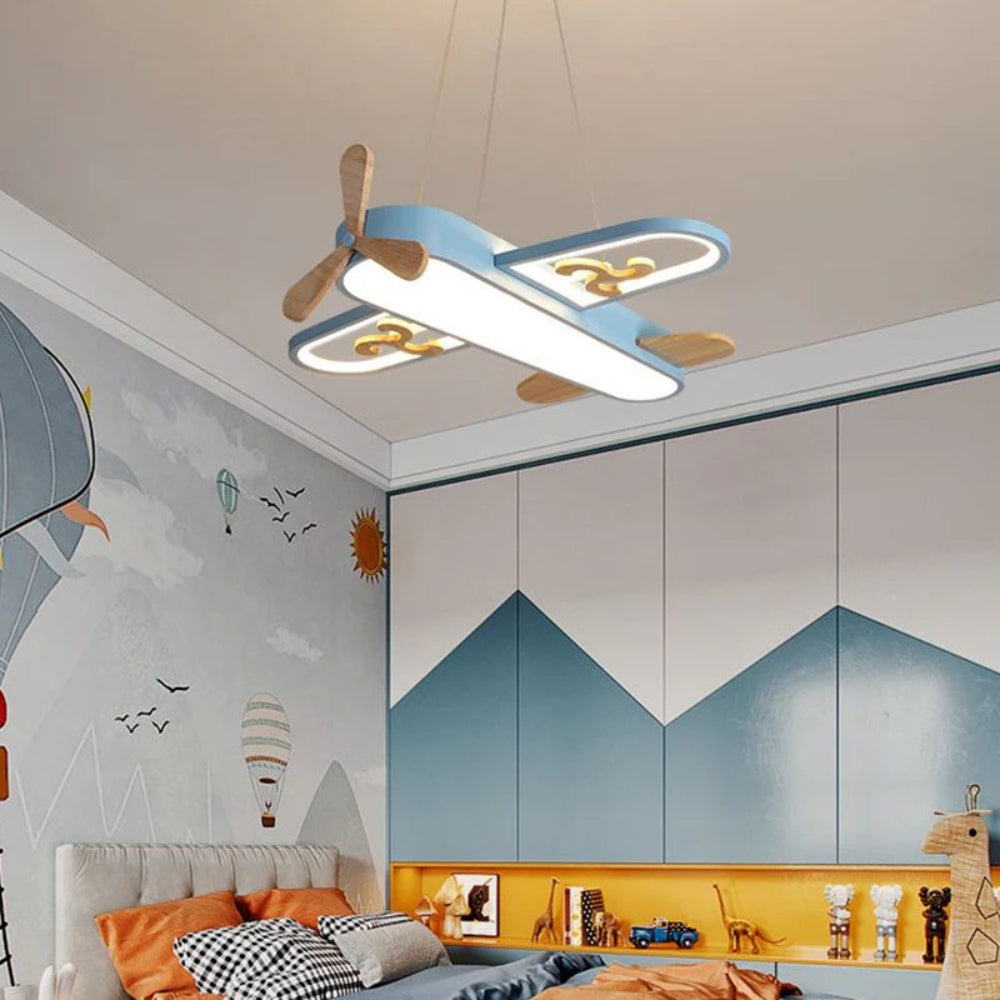Pendant Light Acrylic Plane Design Kids Bedroom | Aerolux