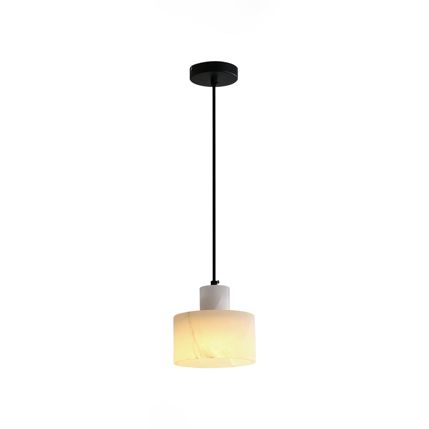 Pendant Light Alabaster Cylinder Nordic Style | Celestia