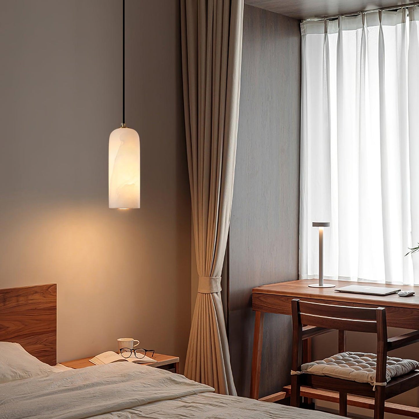 Pendant Light Alabaster with Nordic Minimalist Design | Muntura