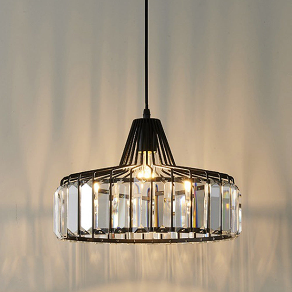 Pendant Light Black Crystal in Nordic Style | Nerava