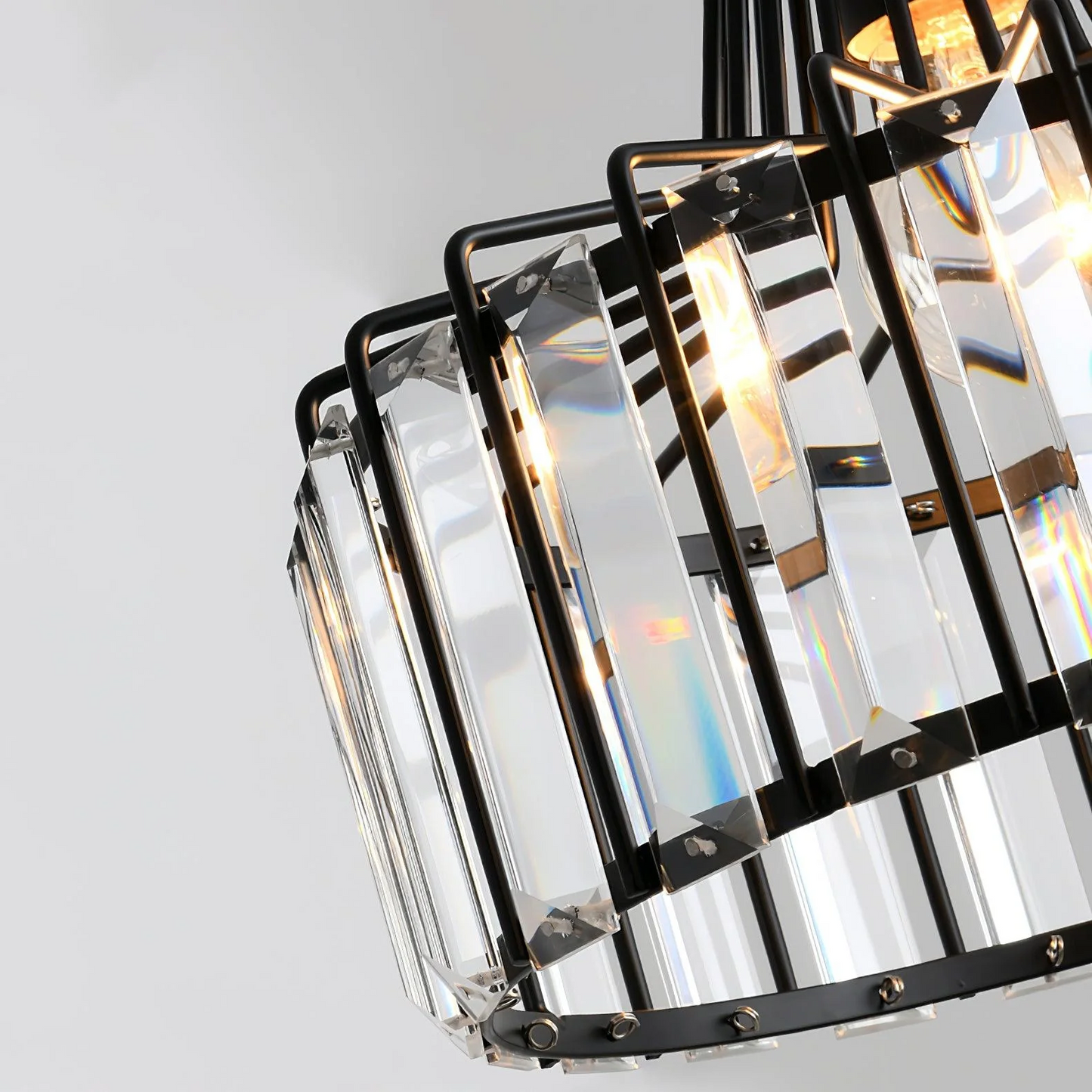 Pendant Light Black Crystal in Nordic Style | Nerava