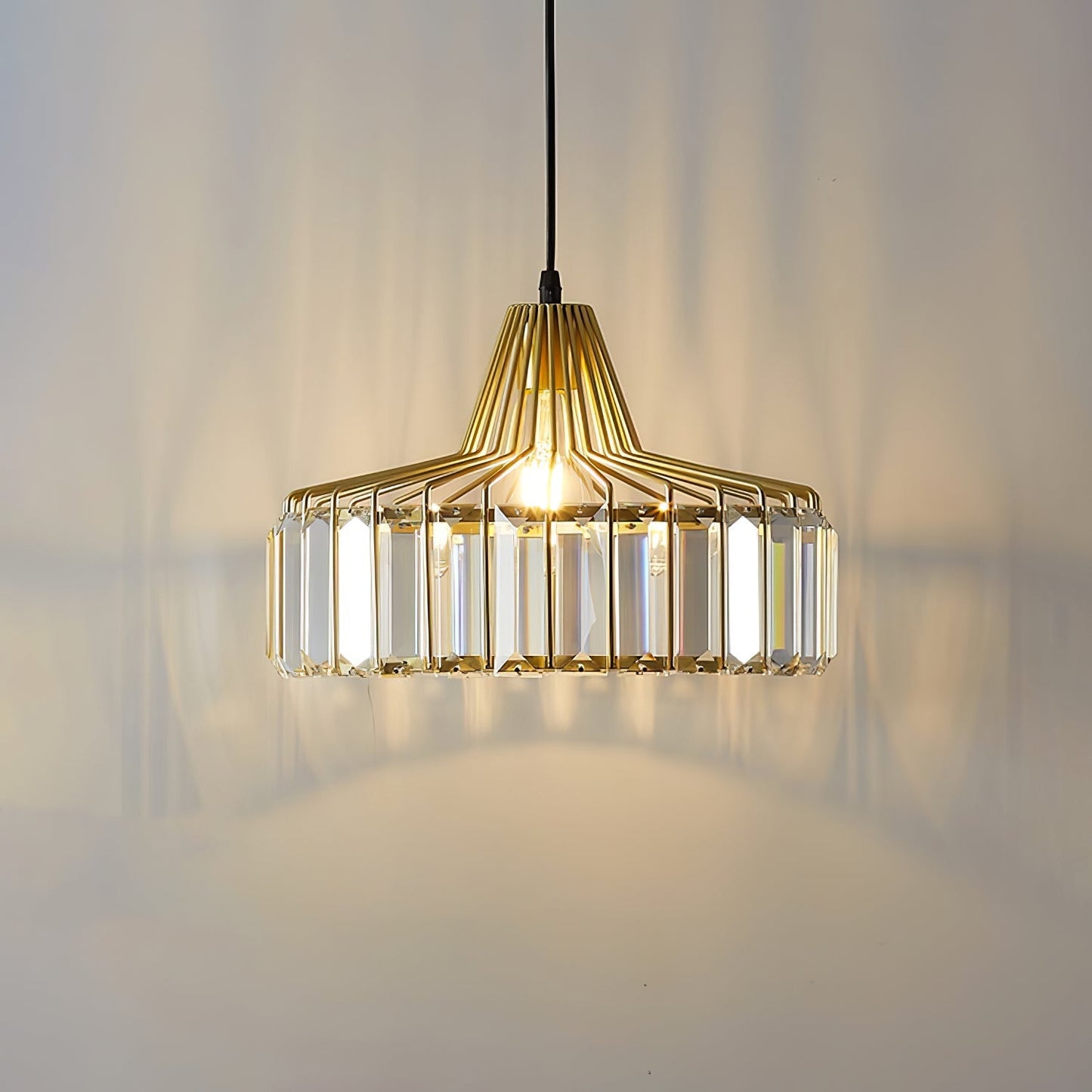 Pendant Light Black Crystal in Nordic Style | Nerava