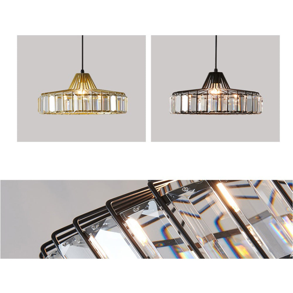 Pendant Light Black Crystal in Nordic Style | Nerava