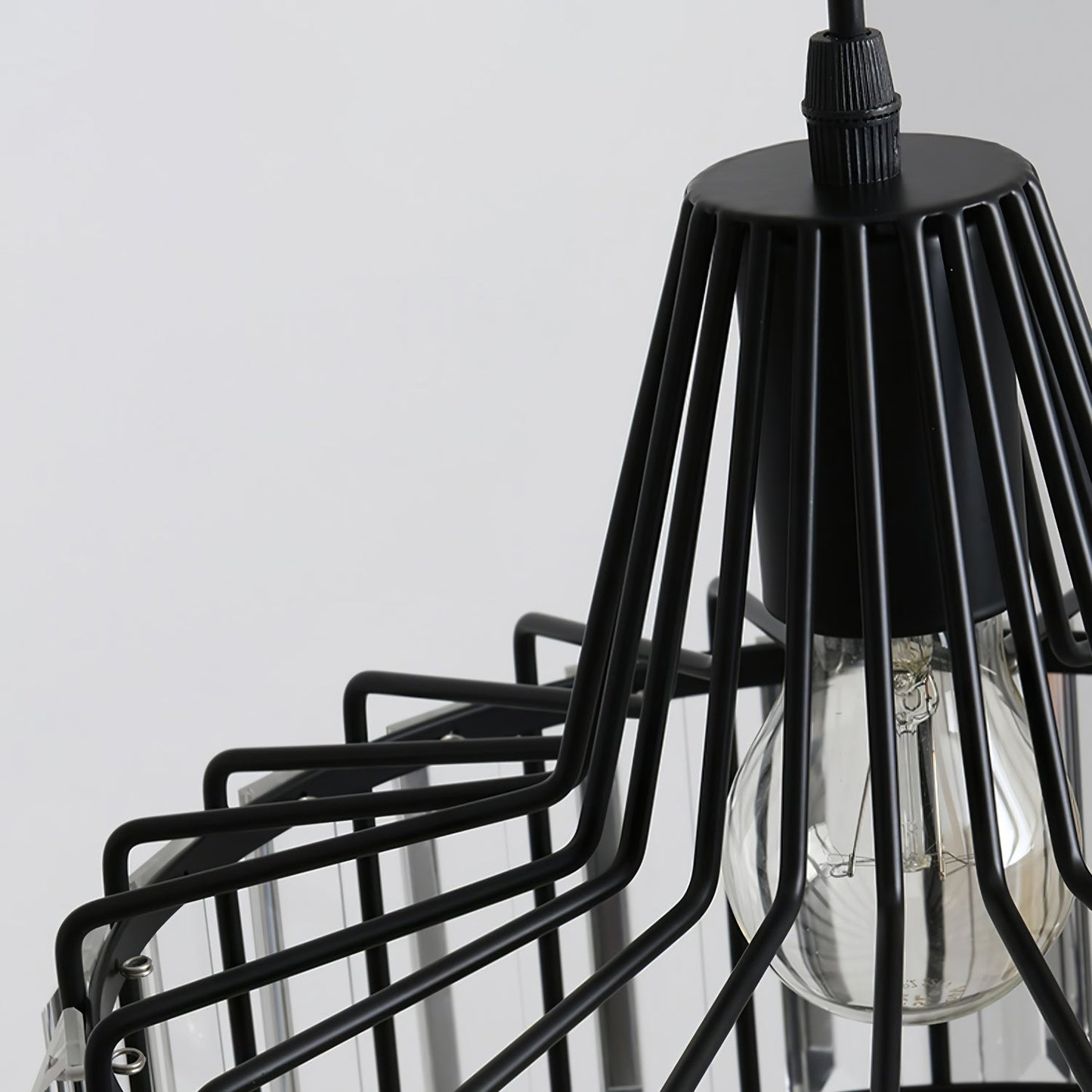 Pendant Light Black Crystal in Nordic Style | Nerava