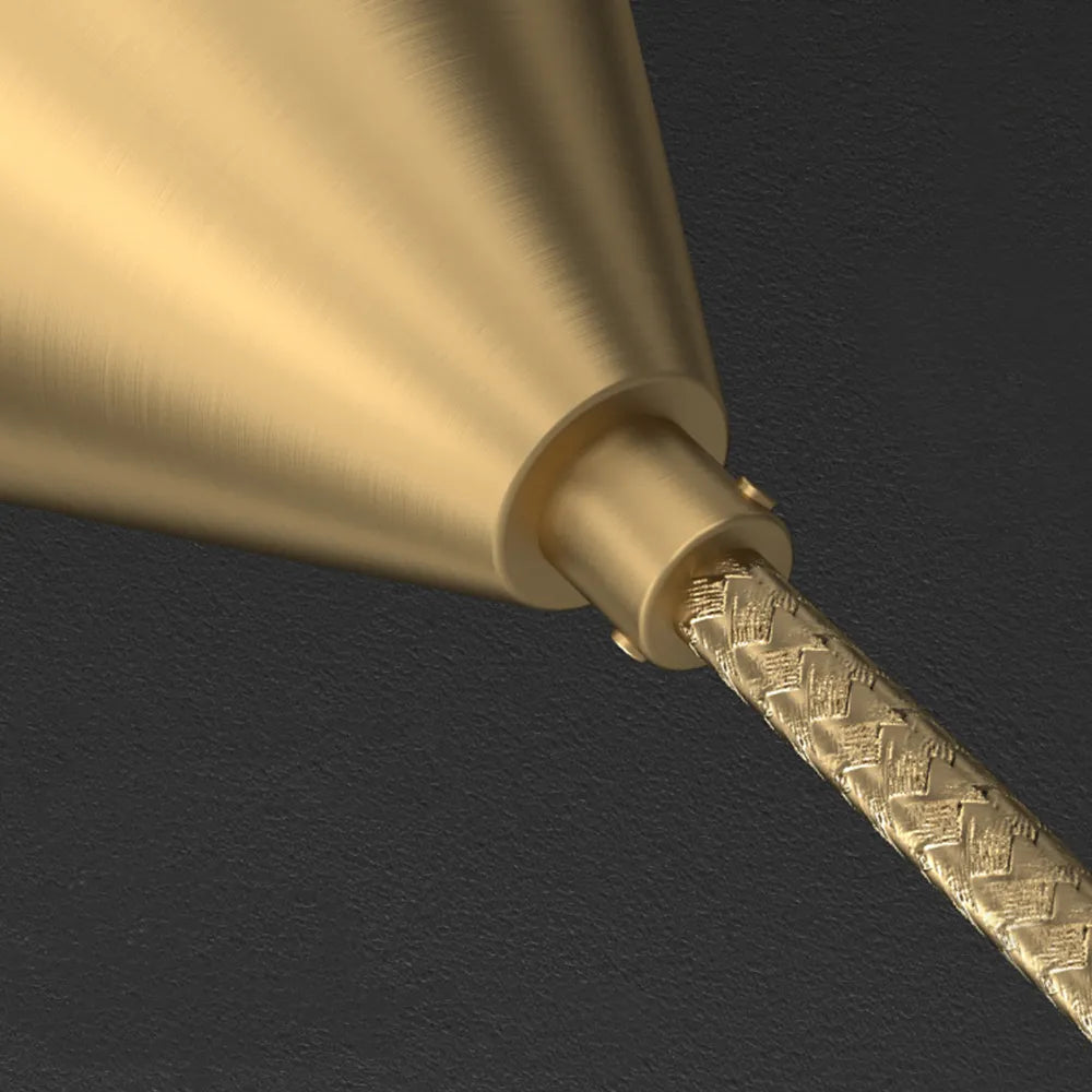 Pendant Light Brass Finish Modern Round Design | Ravelle