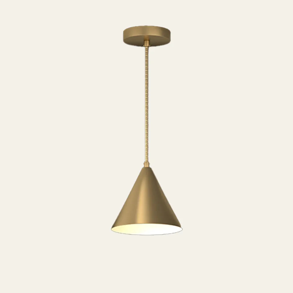 Pendant Light Brass Finish Modern Round Design | Ravelle