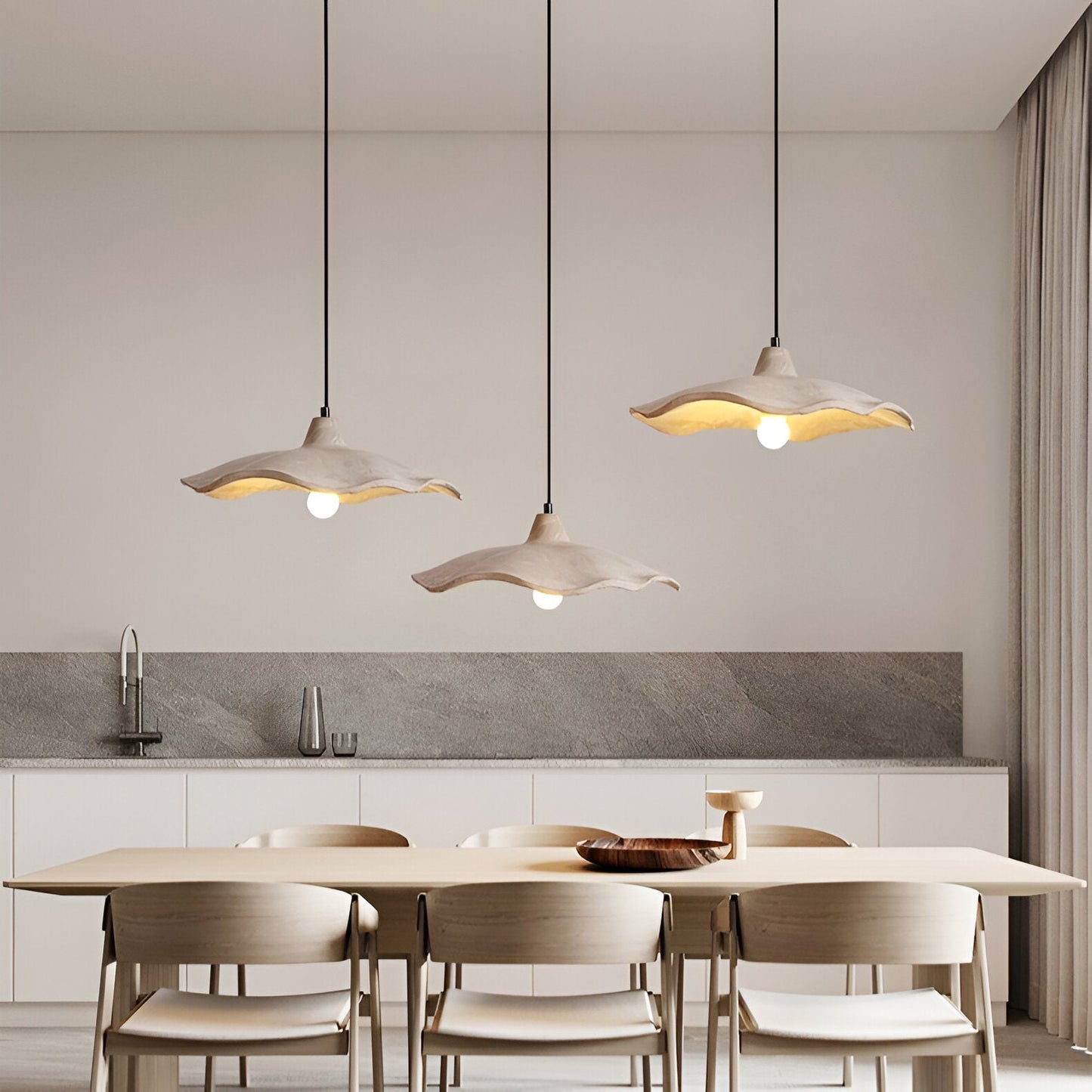 Pendant Light Cement Flower Nordic Minimalist Style | Arthen
