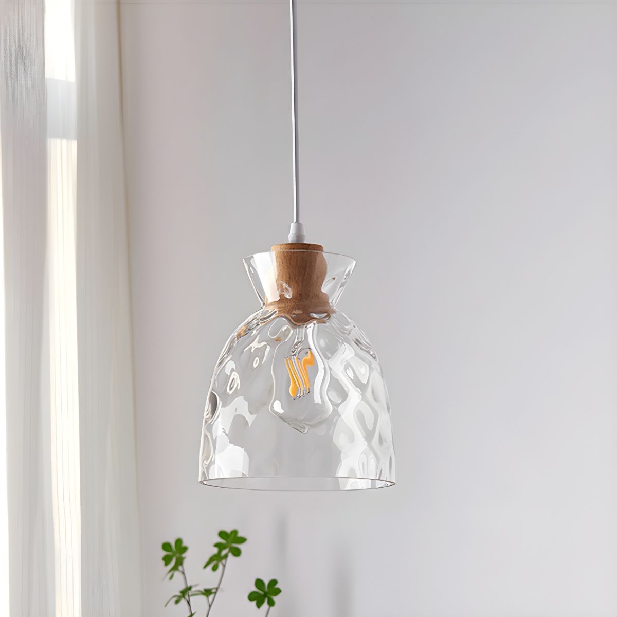 Pendant Light Clear Glass Nordic Style | Norvod