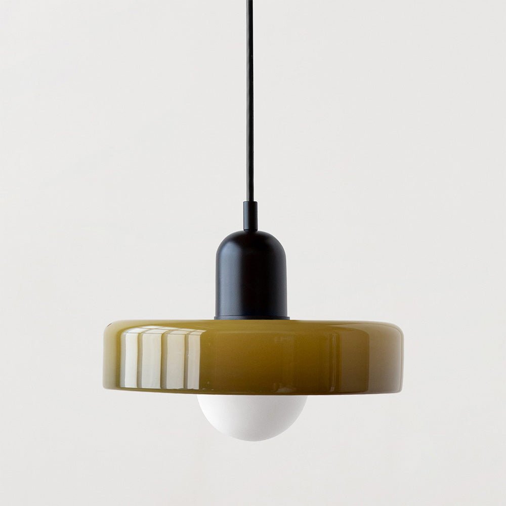 Pendant Light Colored Glass Bauhaus Style | Silvra