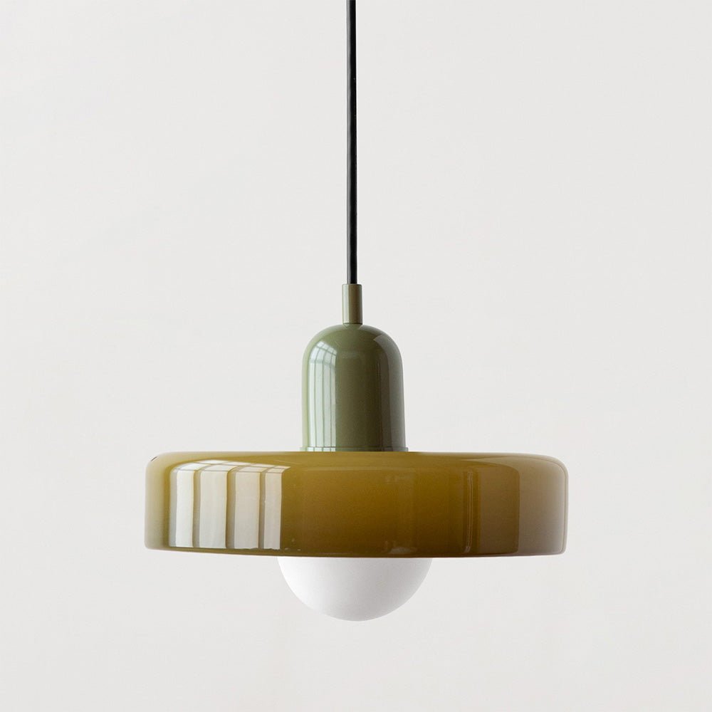 Pendant Light Colored Glass Bauhaus Style | Silvra