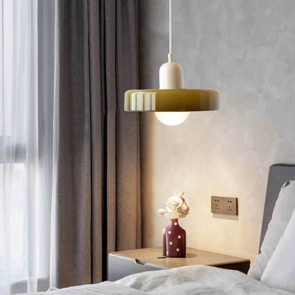 Pendant Light Colored Glass Bauhaus Style | Silvra