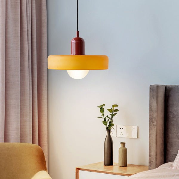 Pendant Light Colored Glass Bauhaus Style | Silvra