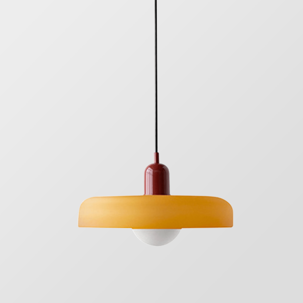 Pendant Light Colored Glass Bauhaus Style | Silvra