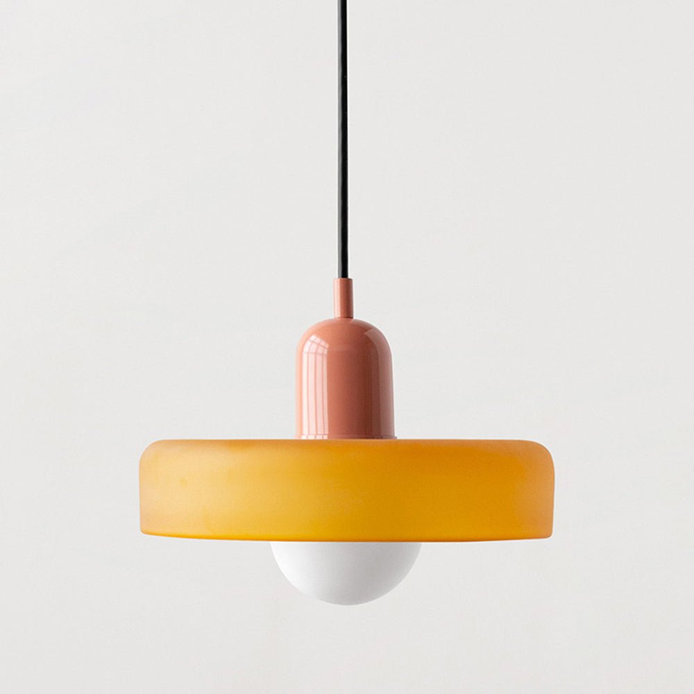 Pendant Light Colored Glass Bauhaus Style | Silvra