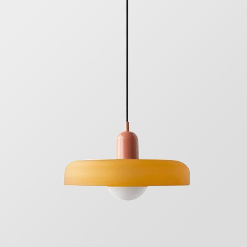Pendant Light Colored Glass Bauhaus Style | Silvra