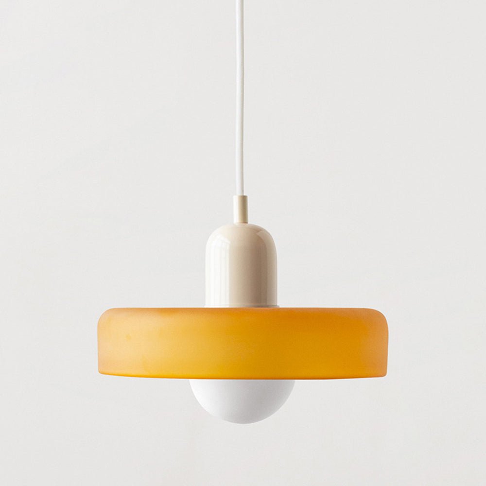 Pendant Light Colored Glass Bauhaus Style | Silvra