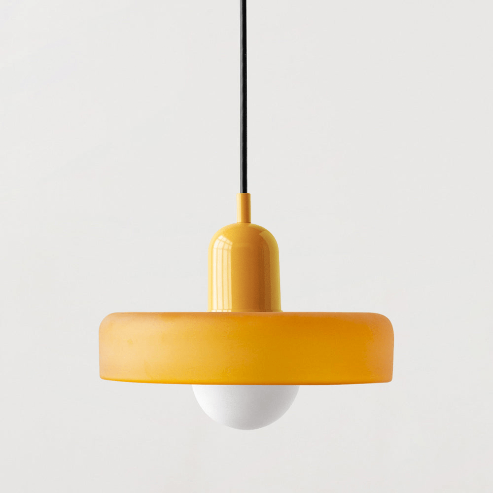 Pendant Light Colored Glass Bauhaus Style | Silvra