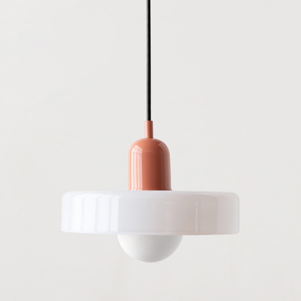 Pendant Light Colored Glass Bauhaus Style | Silvra