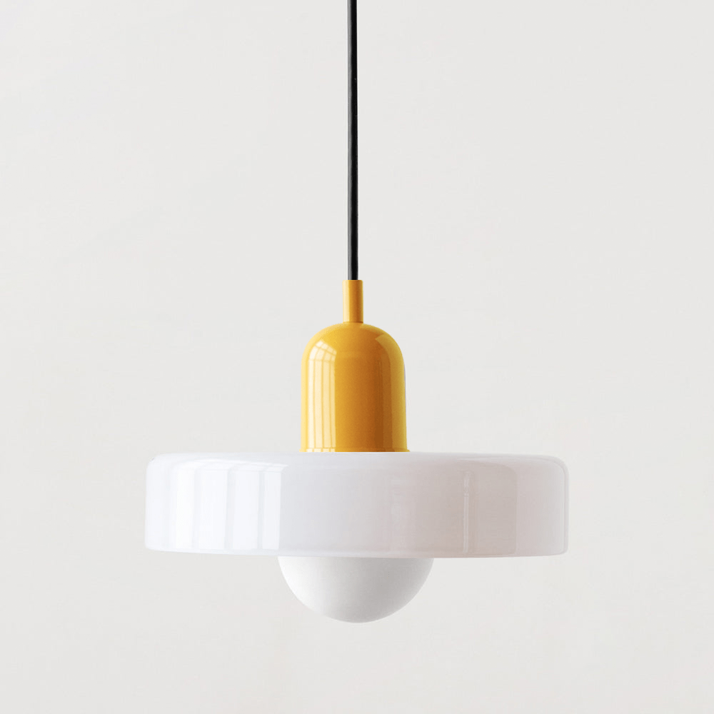 Pendant Light Colored Glass Bauhaus Style | Silvra