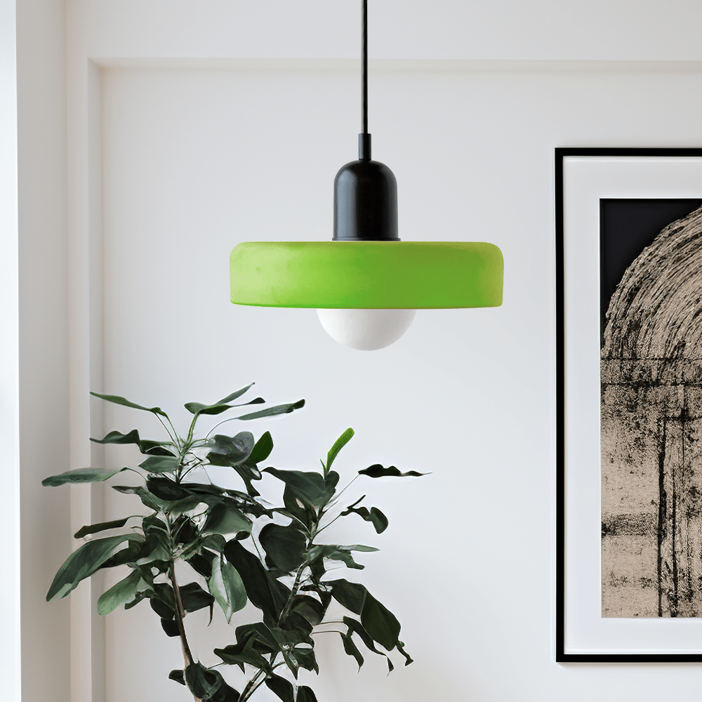 Pendant Light Colored Glass Bauhaus Style | Silvra