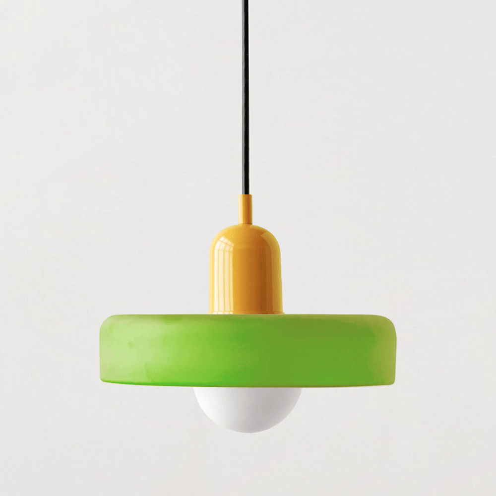Pendant Light Colored Glass Bauhaus Style | Silvra