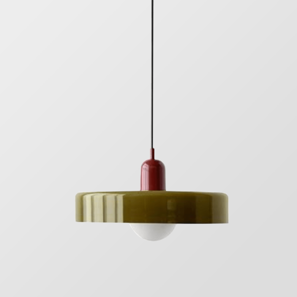 Pendant Light Colored Glass Bauhaus Style | Silvra