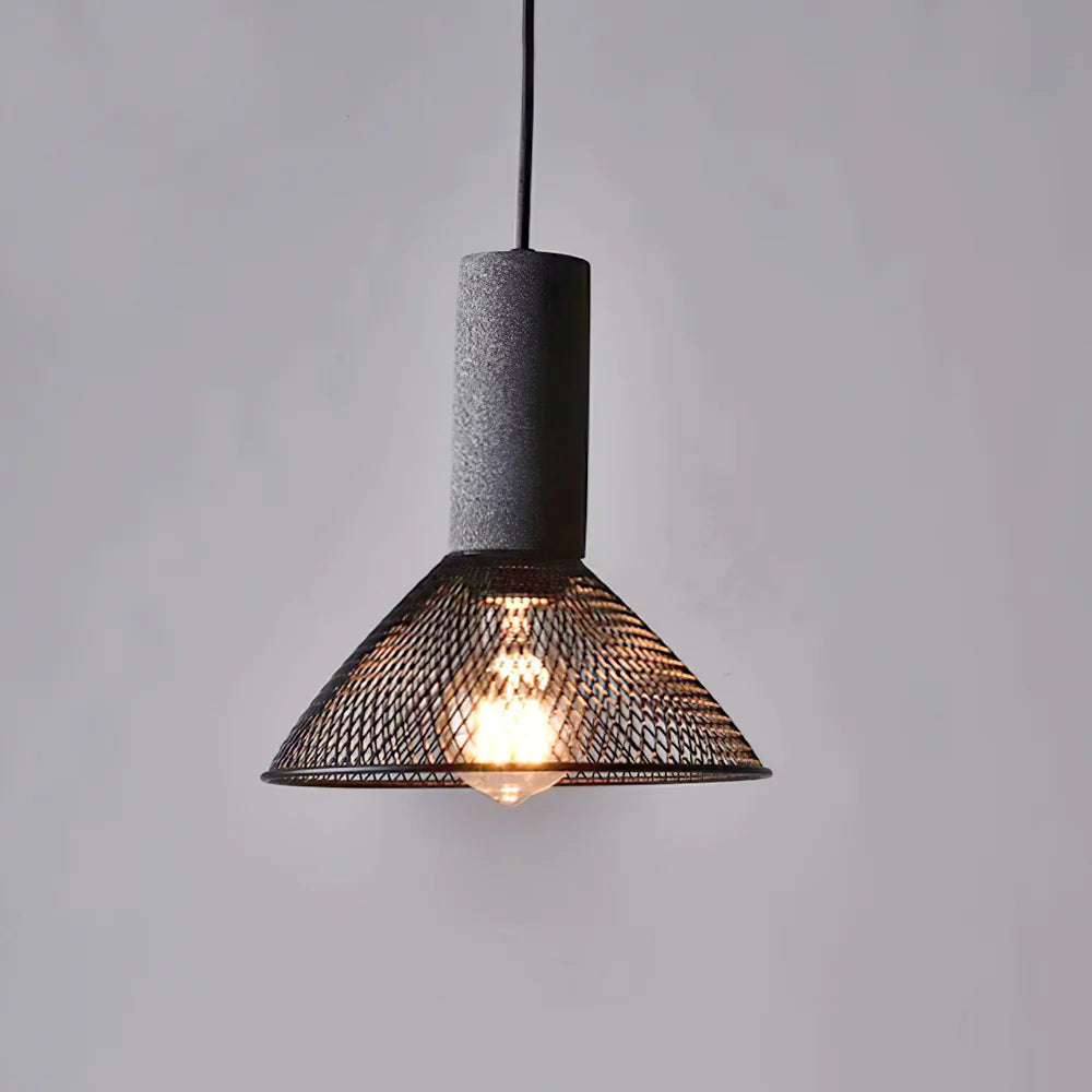Pendant Light Concrete Cylinder in Urban Style | Lymaros