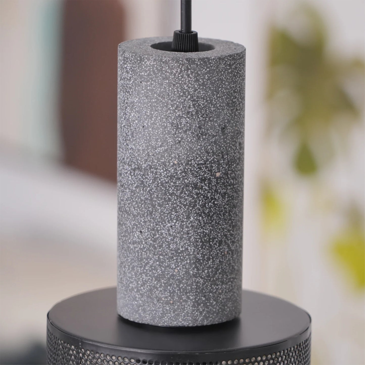 Pendant Light Concrete Cylinder in Urban Style | Lymaros