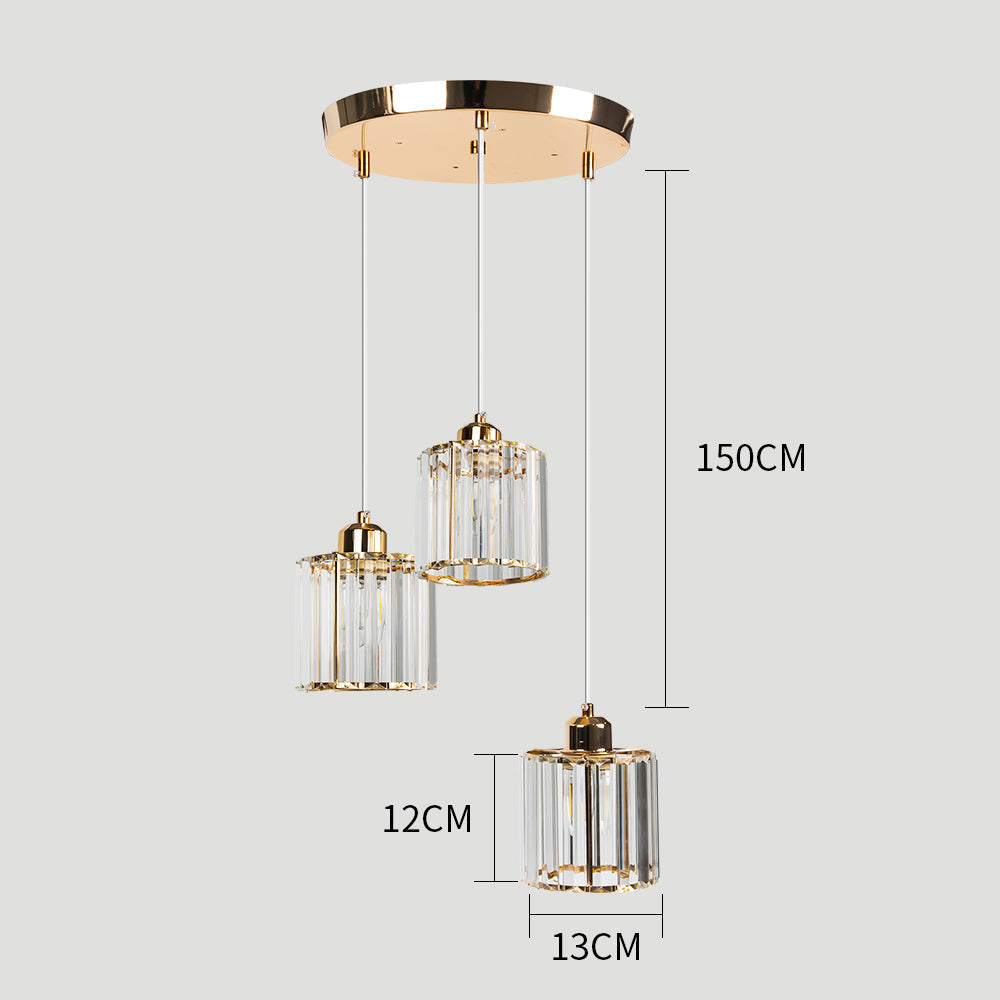 Pendant Light Crystal Multi Head Nordic Style | Lintra