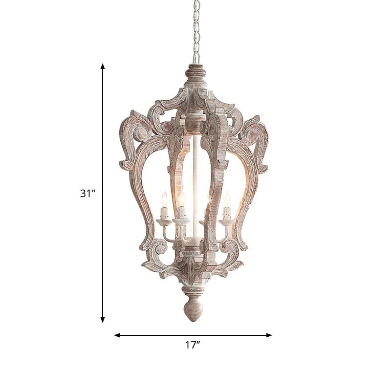 Pendant Light Distressed Wood Rustic Hanging Design | Cavalo